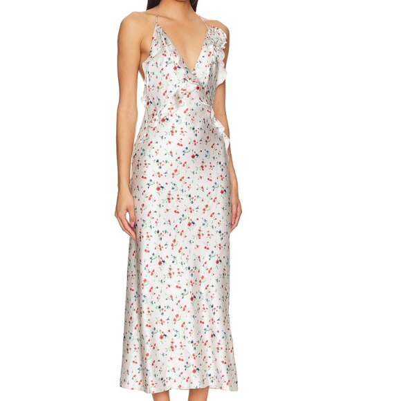 Brand New Bardot Olea Sleeveless Ruffle Midi Dress - Picture 11 of 15